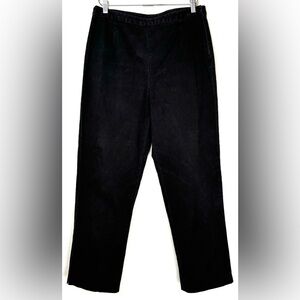 J. Jill Flat Front Ankle Pants Straight Tailored‎ Fit Side Zip 12T Black 0652